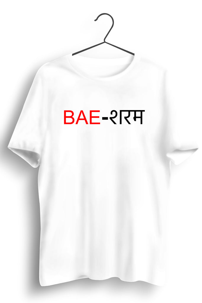 Baesharam Regular White Tshirt
