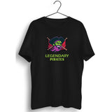 Legendary Pirates Graphic Printed Black T-shirt