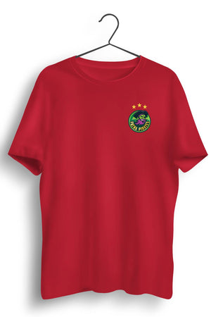 I Am A Pirate Graphic Printed Red T-shirt