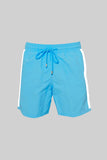 Blue Polyester Shorts