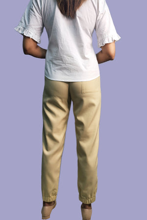 Beige Twill Pants