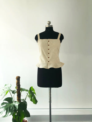Buttoned Tank Top