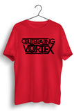 OV Logo Print Red Tshirt