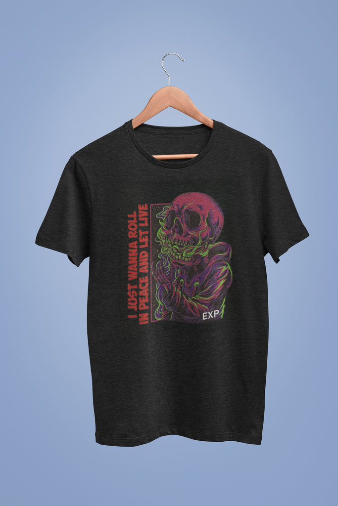 Roll in Peace and Let Live Black Tshirt