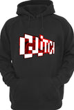 Glitch 3D Printed Black All Weather Hoodie