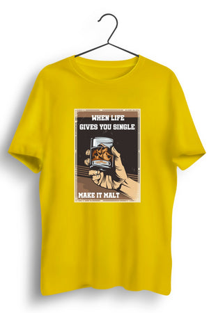 Make it Malt Yellow Tshirt