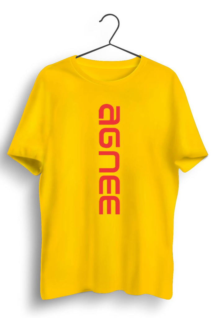 Agnee Text Vertical Printed Tee