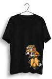 Biker Tiger Black Tshirt