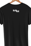 Black Blue Graphic Printed Black Tshirt