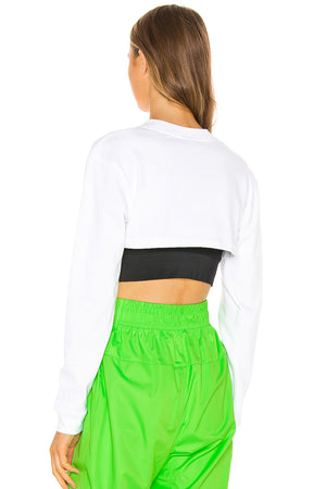 High Crop Top White