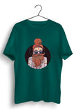 Calm Baba Graphic Printed Green Tshirt