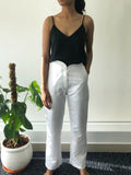 White High Waist Trousers