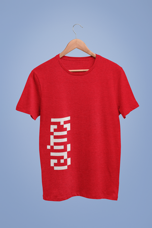 Glitch Collective Vertical Graphic Red Tshirt