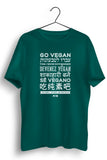 Go Vegan Multilingual Green Tshirt