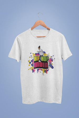 Hip Hop India Logo White Tshirt