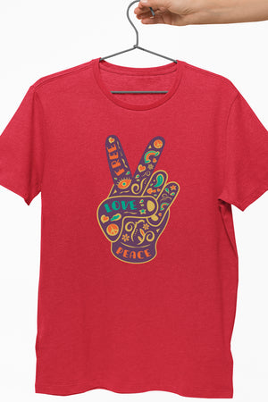 Hippie Victory Red Tshirt