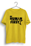 Human First Graphic Printed Tshirt