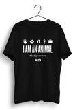 I Am An Animal Black Tshirt