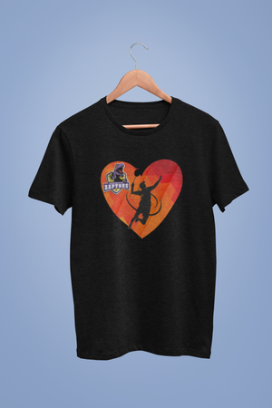 I Love Raptors Black Tshirt