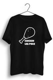 Chicken Leg Piece Black Tshirt