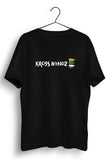 Krosswindz Logo Printed Graphic Black Tshirt