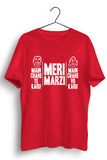 Meri Marzi Red Cotton Tshirt
