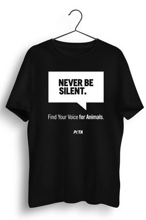 Never Be Silent Black Tshirt