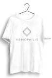 Nemophilis White Tee with Black Print