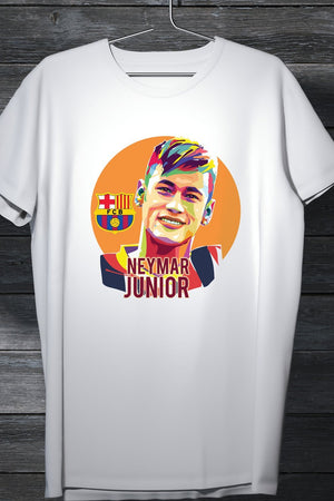 Neymar Jr - Footballer Saint-Germain And The Brazil National Team White TShirt