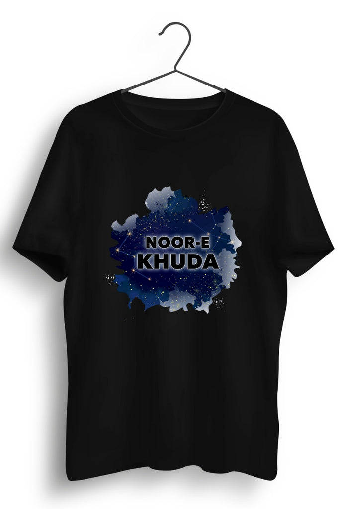 Noor E Khuda Graphic Printed Black Tshirt