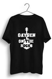 Oxygen On The Rocks Logo Black Tshirt