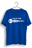 Sarod Horizontal Print Blue Tshirt