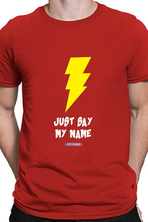 Just Say My Name T-Shirt Red