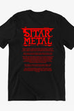 Sitar Metal Album Artwork + Story Black Tshirt
