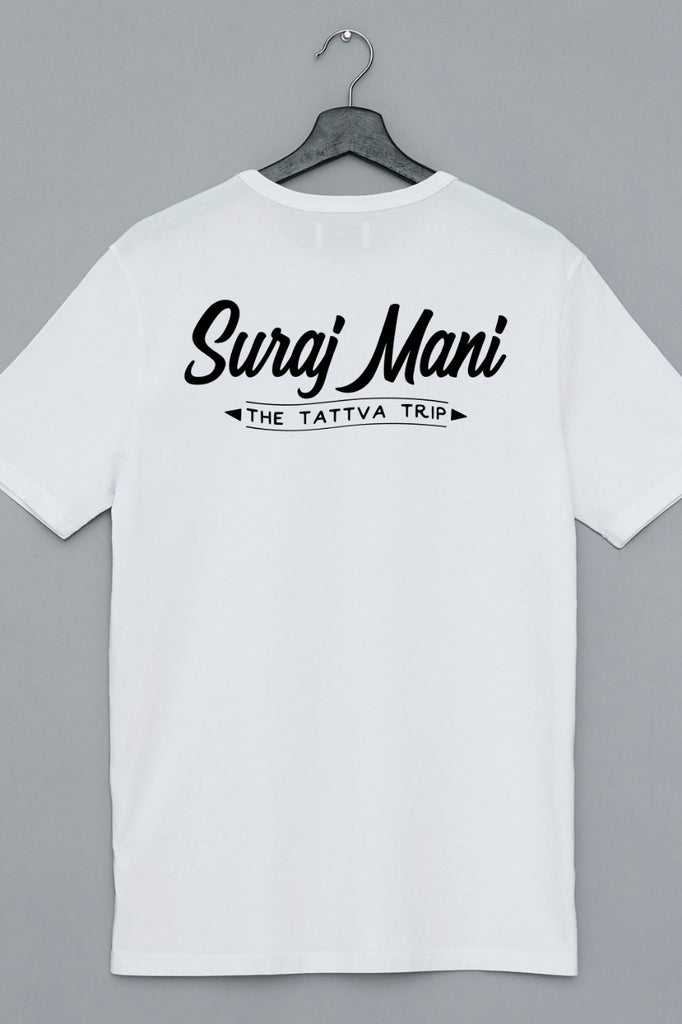 The Tattva Trip Sun Print White Tshirt
