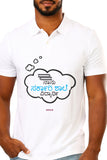 Save Govt. Schools Movement Tee - Styched In India Graphic Polo T-Shirt White