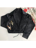 Cropped Shirt With Drawstring