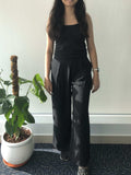 Ruffled Belt Wide Legged Pants