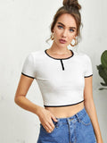 White Crop Top