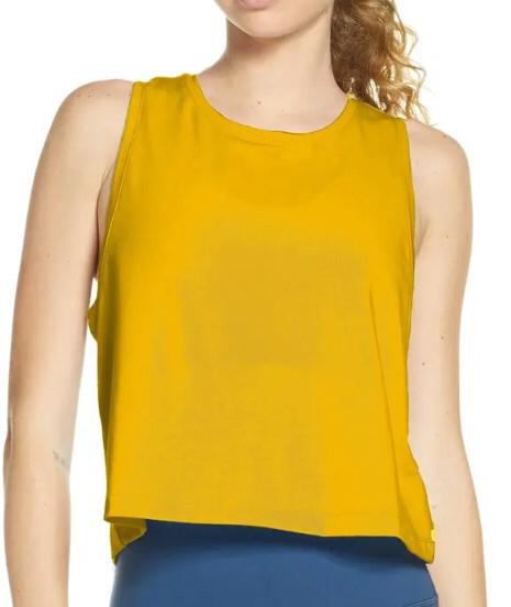 Classic Yellow Sleeveless Top
