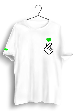 Heart Nature Regular White Tshirt