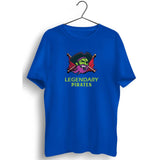 Legendary Pirates Graphic Printed Blue T-shirt