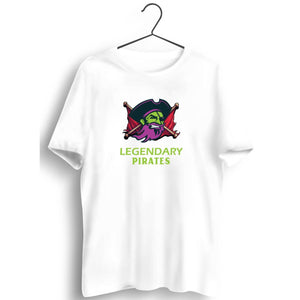 Legendary Pirates Graphic Printed White T-shirt