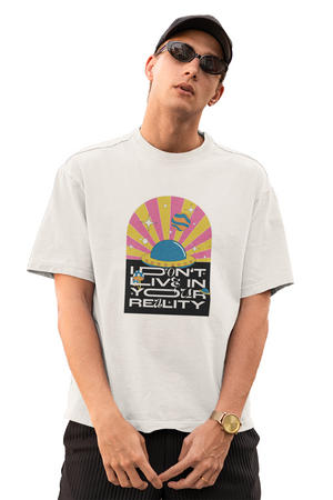 Trance Oversized White Tshirt