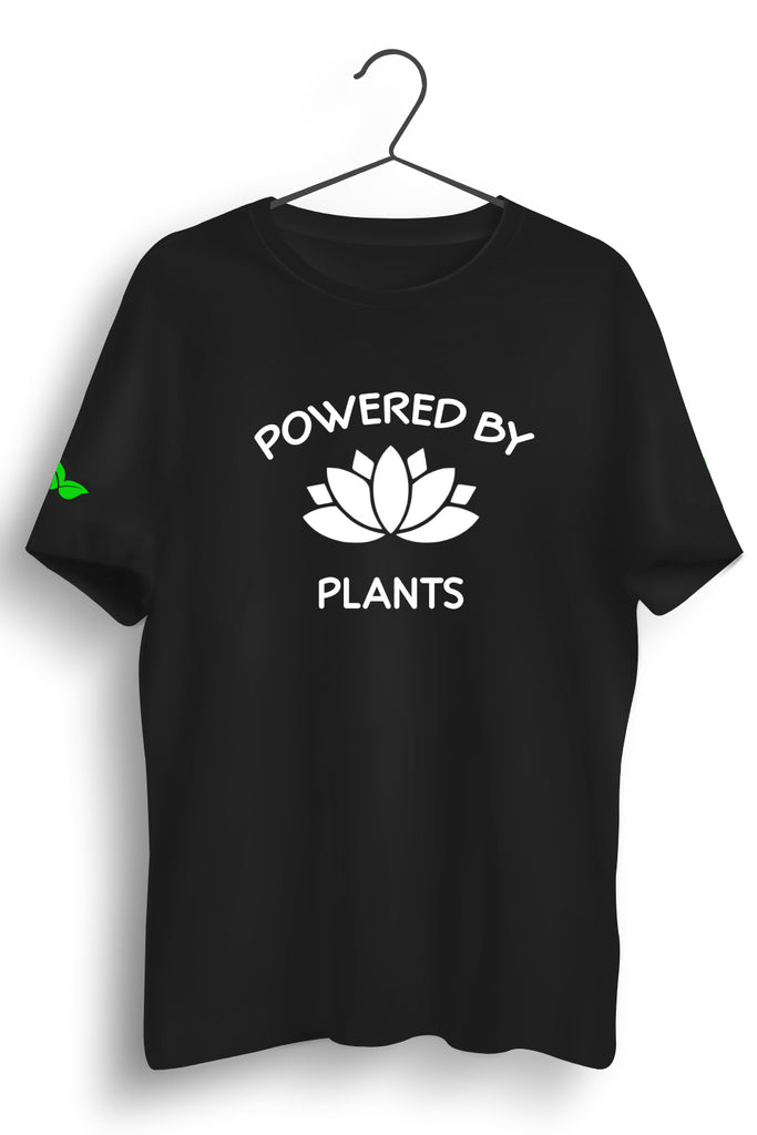 Powered By Plant Regular Black Tshirt