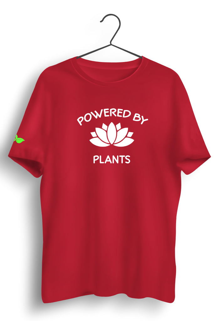 Powered By Plant Regular Red Tshirt