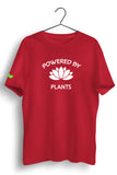 Powered By Plant Regular Red Tshirt