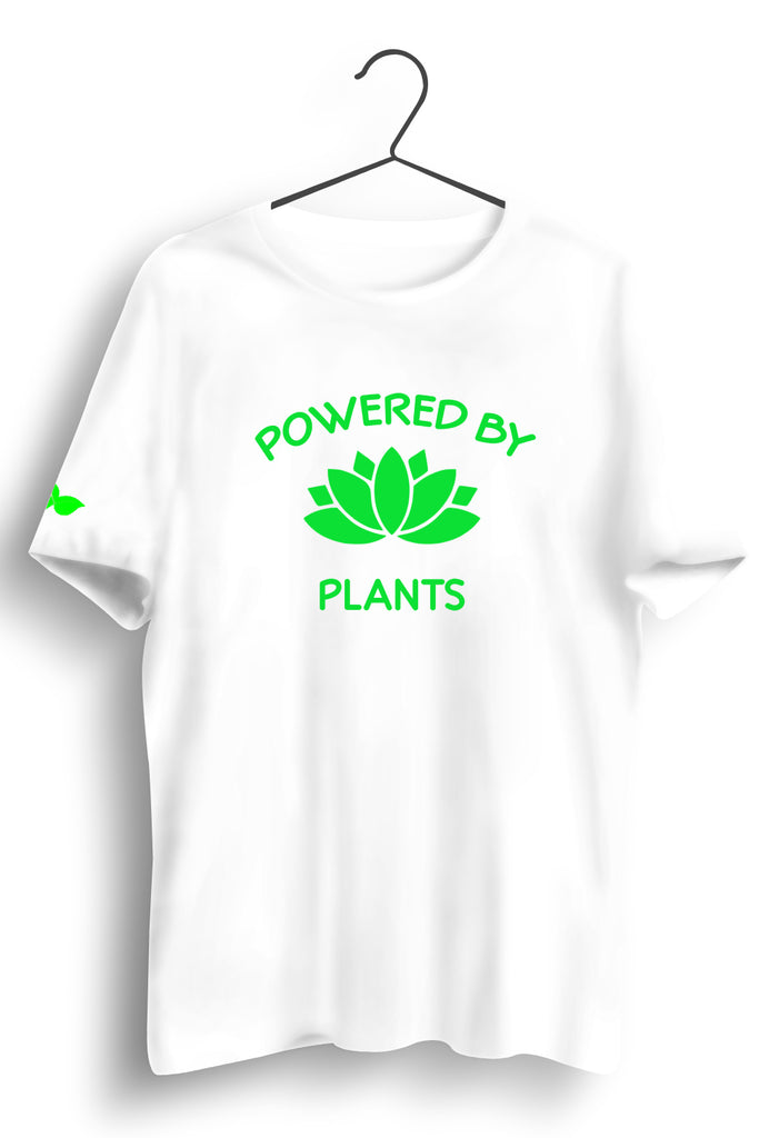 Powered By Plant Regular White Tshirt