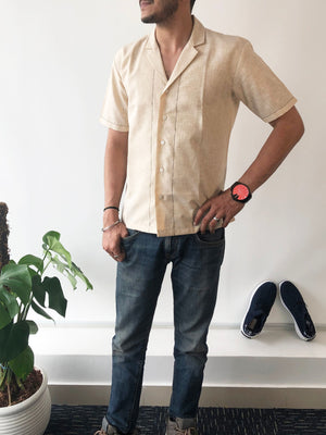 Camped Collar Half Sleeve Shirt