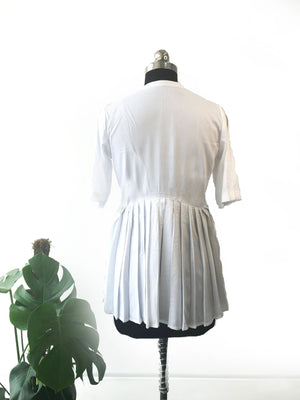 Button Down Pleated Top